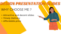 design your presentation on power point
