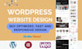 build responsive wordpress website design and content upload