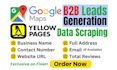 do google maps yellow pages scraping, b2b lead generation business leads