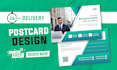 create any size print ready flyers, postcard, door hangers design in 24 hours