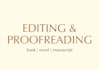 edit and proofread your book