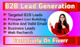 do excel data entry,data mining,b2b lead generation and prospect list building