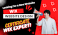 create wix website design or redesign wix website