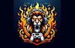 make lion gaming mscot logo design with satisfaction guarantee