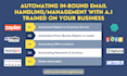 automate email replies using open ai, zapier or make trained on your data