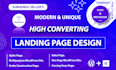 design unique responsive wordpress landing page