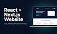 build a nextjs landing page or react business website