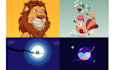 create simple flat illustration