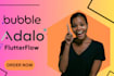 fix develop flutterflow bubble io saas mvp app API supabase