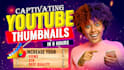 make attractive eye catchy youtube thumbnail