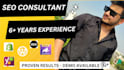 seo consultant, shopify expert, wix, wordpress, etc