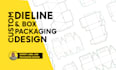 create custom packaging dieline,  box packaging with dieline