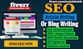 website SEO article writer, blog post writer, content writer