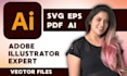 do anything in adobe illustrator, edit files, manual tracing