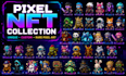 create unique pixel art nft collection for you