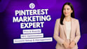 do pinterest marketing and management with SEO optimized pins and boards