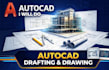 do autocad 2d drafting, floor plans, sections and elevations