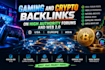gaming and crypto backlinks on high authority forums and web 2 0 USA europe asia