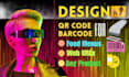 create qr and bar codes for food menus or any other document