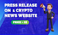get your crypto press release published on crypto news website