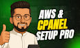 fix, deploy and setup web app on AWS or cpanel