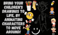 make childrens drawings animating characters to move around