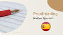 proofread and correct your spanish text