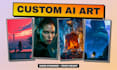 create custom ai art, ai images and ai illustrations