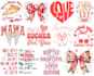 create valentines day, retro groovy love tshirt design, retro png, tshirt design