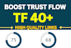 increase trust flow tf 40 plus with high quality links
