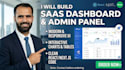 build a saas dashboard admin panel or analytics panel in react or nextjs