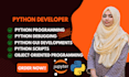 do python coding, debugging, ml and  data analysis