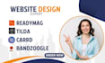 design readymag, tilda, carrd and bandzoogle website design
