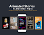do animated story for instagram,facebook,snapchat,twitter,ticktock video ads