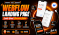 be your webflow expert for webflow landing page, webflow developer