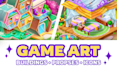 create 2d isometric arts and vector illustrations