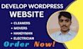 develop custom cleaner, plumber website