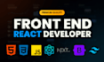 be front end web developer in react or nextjs
