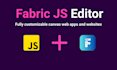 build a custom fabric js image editor or canvas web app