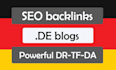 do german linkbuilding on de blogs german backlinks high tf da