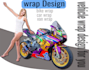 create design motorcycle streetbike wrap design for you
