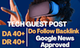 publish tech guest post high DR guest post tech blog niche edit
