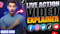 create best live action explainer video