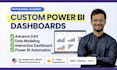 create custom power bi dashboard and data visualization