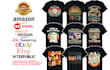 create high quality merch by amazon redbubble etsy tshirt designs