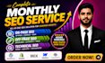 complete monthly seo technical on page audit white hat domain rating backlinks