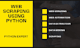 do web scraping, datascraping, web scraper using python