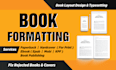 do book formatting for amazon kdp, ingramspark and lulu