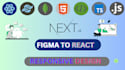 convert figma design to nextjs tailwindcss material UI landing page