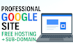 design a stunning google site with free domain setup